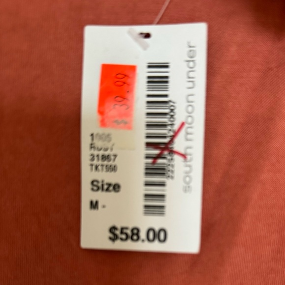 Abbeline from South Moon Under rust drape cami. Stretchy and silky material. NWT - Picture 6 of 7